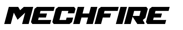 Mechfire font preview